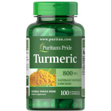 Puritan's Pride, Turmeric 800 мг (100 капс.), куркума