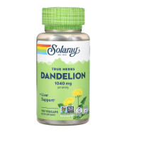 Solaray, True Herbs Dandelion Root 520 мг (100 капс.), корень одуванчика