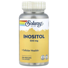 Solaray, Inositol 500 мг (100 капс.), інозитол, вітамін В8