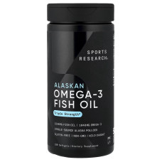 Sports Research, Omega-3 (180 капс.), омега-3 концентрат 690/260/90