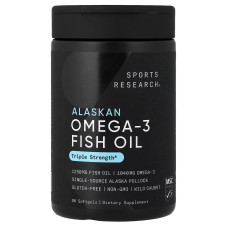 Sports Research, Omega-3 (90 капс.), омега-3 концентрат