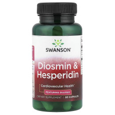 Swanson, Diosmin & Hesperidin (60 капс.), диосмин и гесперидин