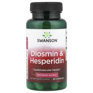 Swanson, Diosmin & Hesperidin (60 капс.), діосмін та гесперидин