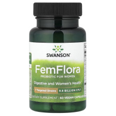 Swanson, FemFlora Probiotic for Women (60 капсул), пробиотик для женщин