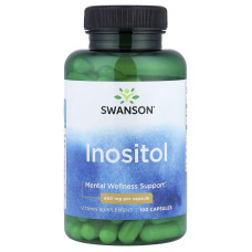 Swanson, Inositol 650 мг (100 капсул), инозитол, витамин В8