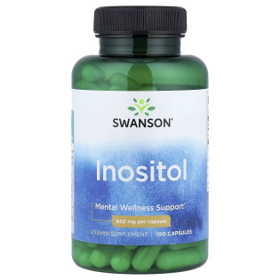 Swanson, Inositol 650 мг (100 капсул), інозитол