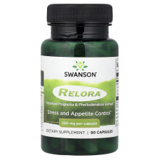 Swanson, Relora 250 мг (90 капс.), поддержка от стресса