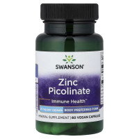 Swanson, Zinc Picolinate 22 мг (60 капс.), цинк піколінат