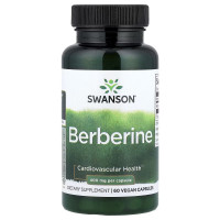 Swanson, Berberine 400 мг (60 капс.), берберин, антиоксидант