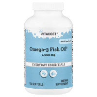 Vitacost, Omega-3 Fish Oil 1000 мг (150 капс.), омега-3