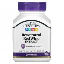 21st Century, Resveratrol Red Wine Extract (90 капс.), ресвератрол 21st Century, Resveratrol Red Wine Extract (90 капс.), ресвератрол
