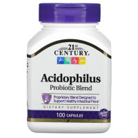 21st Century, Acidophilus Probiotic (100 капс), пробиотики, пробіотики