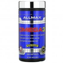 Allmax Nutrition, Omega-3 (180 капс.), омега-3, риб'ячий жир