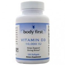 Body First, Vitamin D3 10000 IU (120 капс.), вітамін D3