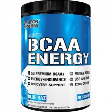 EVLution Nutrition, BCAA Energy (30 порц), амінокислоти ВСАА, блакитна малина