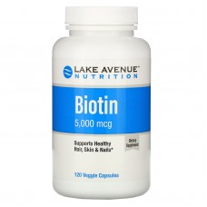 LAN, биотин (120 капс. по 5000 мкг), biotin 5000 mkg для волос, біотин