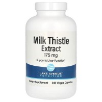 LAN, Milk Thistle Extract 175 мг (240 капс.), экстракт расторопши, силимарин, для печени