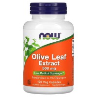 Now Foods, Olive Leaf Extract 500 мг (120 капс.), экстракт оливковых листьев