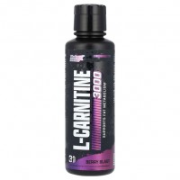 Nutrex, Liquid Carnitine 3000 (31 порция), жидкий L-карнитин, жиросжигатель ягодный