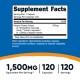 Nutricost, Passion Flower Extract 1500 мг (120 капс.), екстракт пасифлори, від стресу, для сну