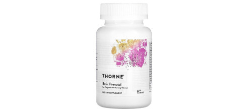 Thorne, Basic Prenatal (90 капс.), жіночі вітаміни, для вагітних і годуючих