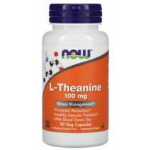 Now Foods, L-Theanine 100 мг (90 капсул), теанін