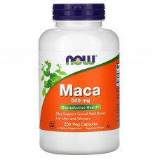 Now Foods, Maca 500 мг (250 капс.), мака перуанська