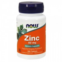 Now Foods, Zinc 50 мг (100 таб.), цинк глюконат