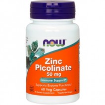 Now Foods, Zinc Picolinate 50 мг (60 капс.), цинк пиколинат