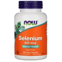 Now foods, Selenium 200 мкг (180 капс.), селен