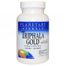Planetary Herbals, Triphala Gold (120 таб. по 1000 мг), трифала