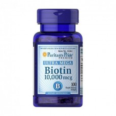 Puritans Pride, Biotin 10000 мкг (100 капс.), біотин для волосся, біотин