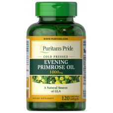 Puritans Pride, Evening Primrose Oil (120 капс. х 1000), масло примулы
