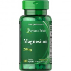 Puritans Pride, Magnesium (100 таб. По 250 мг), магній, магній