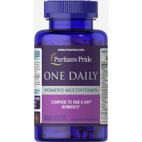 Puritans Pride, One Daily womens multi (100 таб.), женские витамины