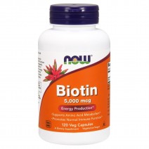 Now Foods, Biotin 5000 мкг (120 капс.),  біотин для волосся