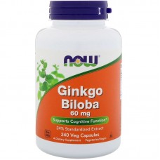 Now Foods, Ginkgo Biloba (240 капсул), гінко білоба для мозга, для памяти