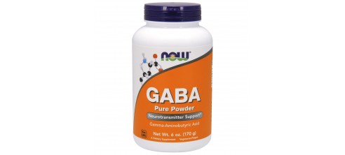 Now Foods, GABA (170г), гама-аміномасляна кислота