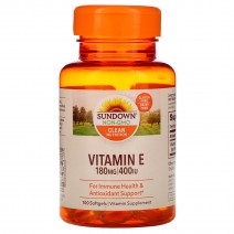 Sundown Naturals, Vitamin E-400 (100 капс.), вітамін Е