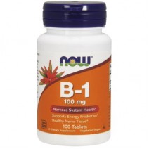 Now Foods, Vitamin B-1 100 мг (100 таб.), вітамін В1