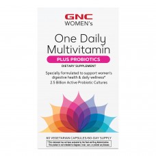 GNC, Women’s One Daily Multivitamin + Probiotics (60 капс.), жіночі вітаміни