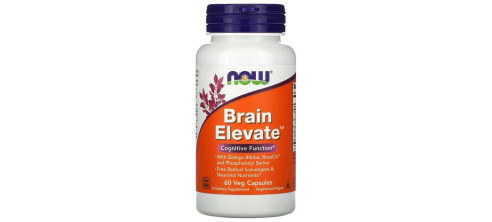 Now Foods, Brain Elevate (60 капс.), для роботи мозку та нервової системи