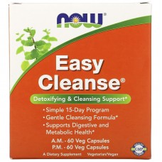 Now Foods, Easy Cleanse (2 фл. х 60 капс.), для очистки организма