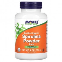 Now Foods, Organic Spirulina Powder (113г), спирулина