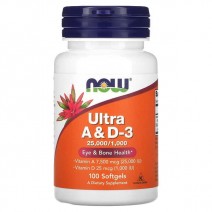 Now Foods, Ultra A&D-3 (100 капс.), вітаміни А+D3
