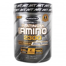MuscleTech Platinum 100% Amino 2300 (320 таб.=160 порций), BCAA