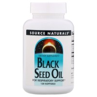 Source Naturals, Black Seed Oil (120 капс.), масло черного тмина
