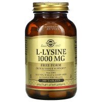 Solgar, L-Lysine 1000 мг (100 таб.), лизин