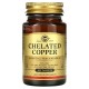 Solgar, Chelated Copper (100 таб.), мідь хелатна