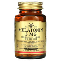 Solgar, Melatonin 3 мг (120 жув.таб.), мелатонин, мелатонін